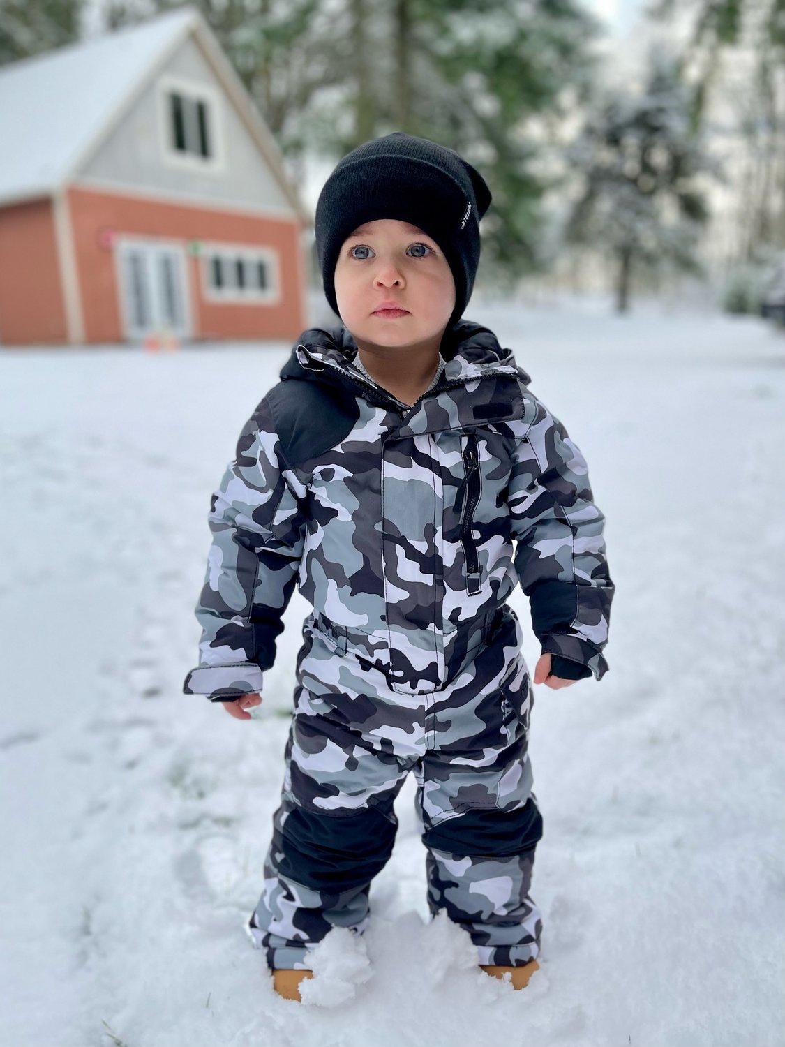 "Maverick Lepping (1.5 years old) in the snow!" — Tami Lepping